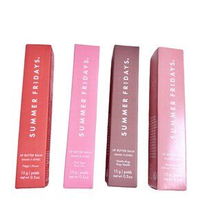 4 colors mix /Summer Fridays Lip Butter Balm Conditioning Lip Mask New in box